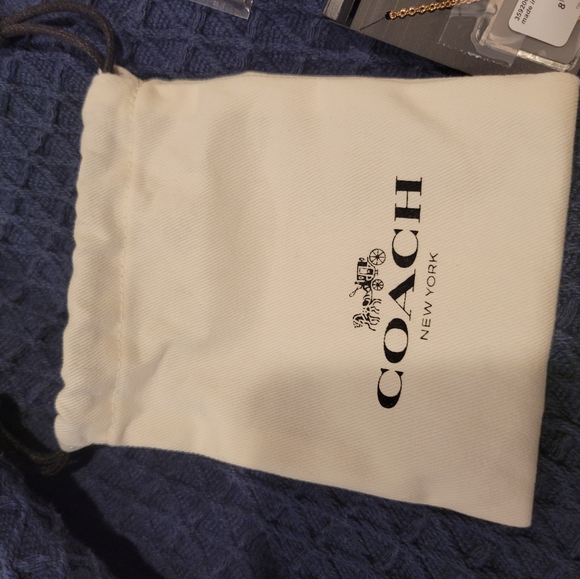 Coach open circle necklace and Tea Rose Stud Earrings - Picture 4 of 10